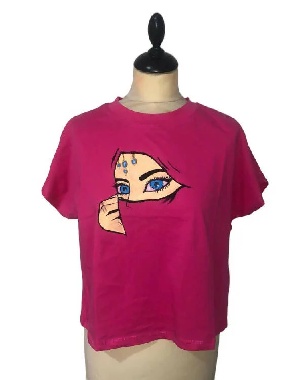  -Non-contact cat thermometerSilabrush Hand Painted Woman T-shirt in Hot Pink